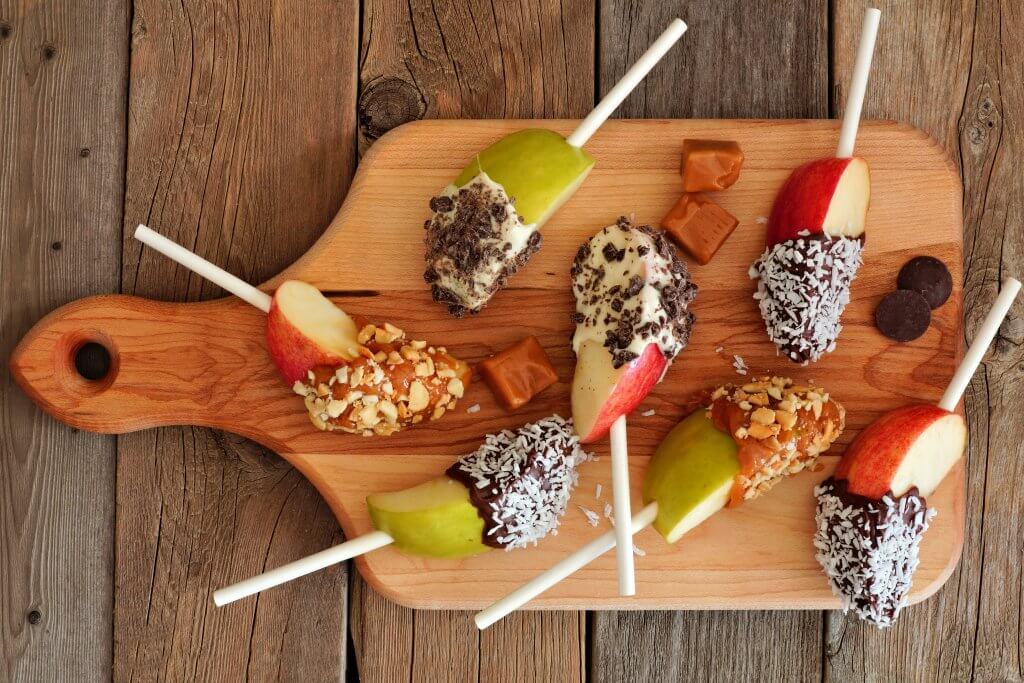 Dipped Apples on a Stick