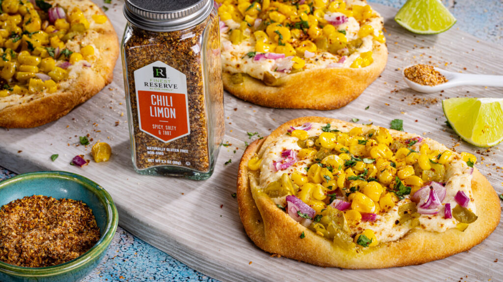 Street Corn Naan Pizza