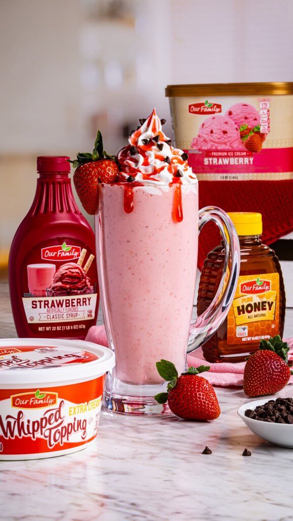 Valentine’s Day Strawberry Shake